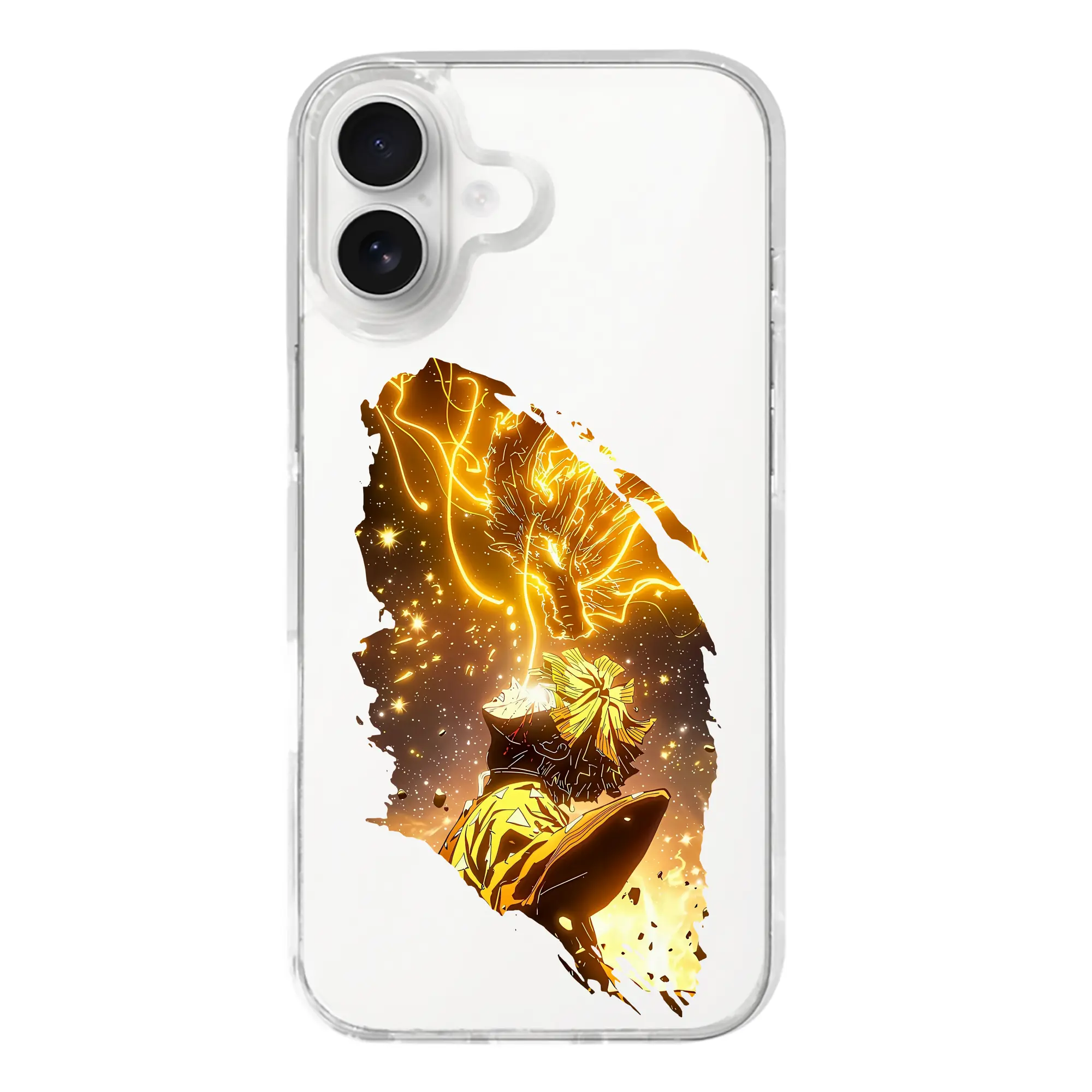 鬼滅の刃 グッズ,我妻 善逸 - iPhone 17シリーズ 透明スマホケース – 薄型・耐衝撃・精密フィット保護カバー